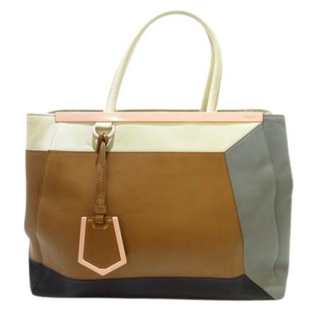 Fendi Vintage, Pre-owned Leather Handbag Bruin, Dames, Maat:ONE Size