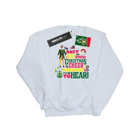 Elf Dam/Damer Jultröja S Vit