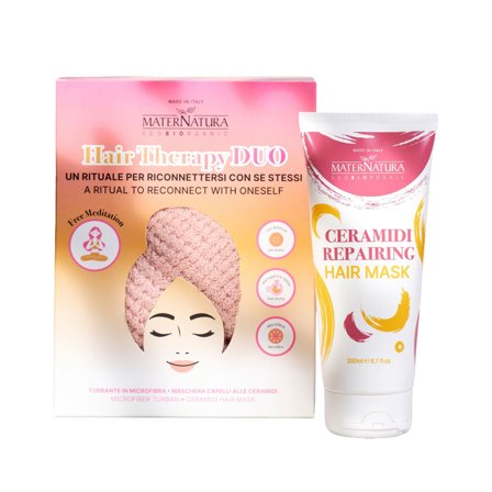 MATERNATURA Balsamo Maschere e Olii Hair Therapy Duo Box pz1 - Cofanetti per Capelli