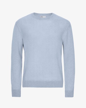 Classic Merino Wool Crew - Polar Blue L
