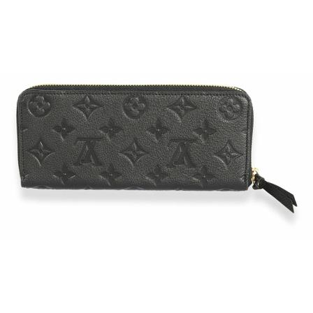 Louis Vuitton Vintage, Monogram Empreinte Clemence Wallet Zwart, Dames, Maat:ONE Size