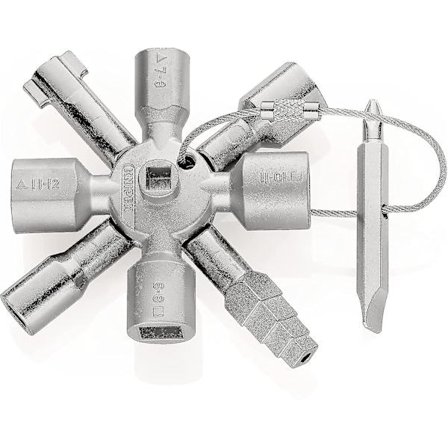 Universal Kontrolskabinet Nøgle Til Alle Standard Skabe Og Låsesystemer (92 Mm) 00 11 01