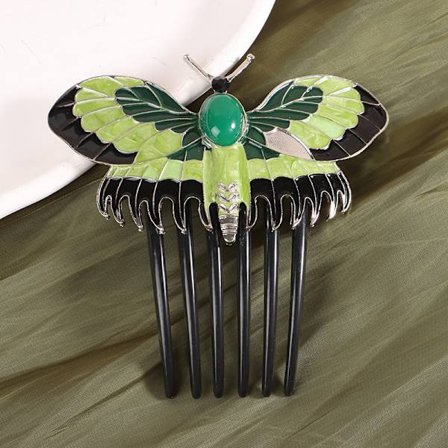 Elegant Titanic Butterfly Hair Combs Hårklemmer Dame Barrette