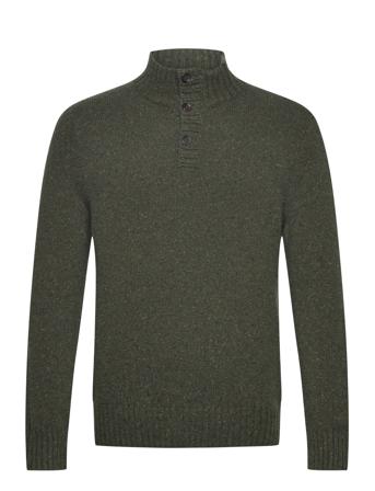 Speckled Wool-Blend Mockneck Sweater Tops Sweat-shirts & Hoodies Sweat-shirts Khaki Green Polo Ralph Lauren
