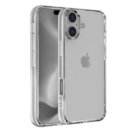 Skal till iPhone 16 PLUS - Silikongel TPU Transparent Skydd Mjukt Ultratunt Phonillico