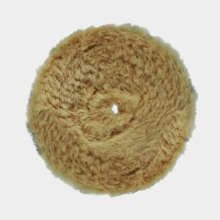 Wool Pad RUPES BigFoot D-A Medium Wool, Ø130 mm, medium hard, fits backing pad Ø125 mm