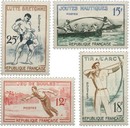 Frankrig 1958 - YT 1161-1164 - Postfrisk