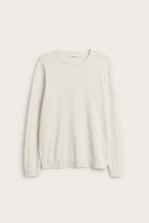 Kappahl | Finstrikket genser | Offwhite