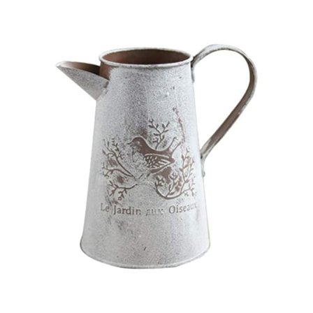 Retro tørret blomster spand blomster redskaber pastoralt jern spand ornamenter (høj stil),