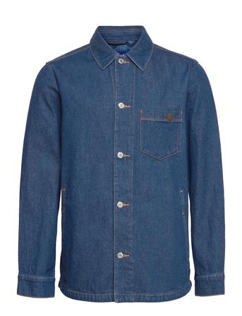Denim Overshirt With Trucker Details — Indigo Blue Scotch & Soda