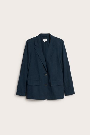 Kappahl | Kavaj i linnemix Mörkblå M | Mörkblå