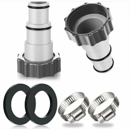 2-delad poolslangsadapter, pooladapter för Intex, pumpslangsadapter, Ø 32 och 38 mm