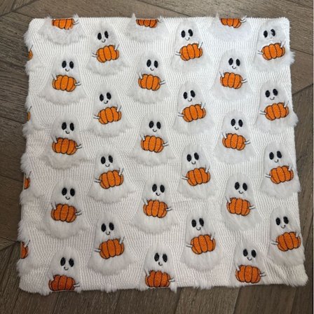 Nyt Halloween spøgelse pudebetræk plys pude sjov ferie dekoration stue sofa pude{EE}