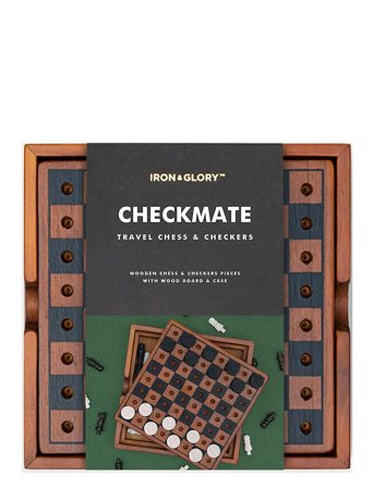 Træspil Skak Og Dam Brown Iron & Glory