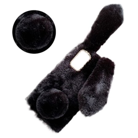 Fluffy Rabbit Samsung Galaxy Note 20 skal - Svart