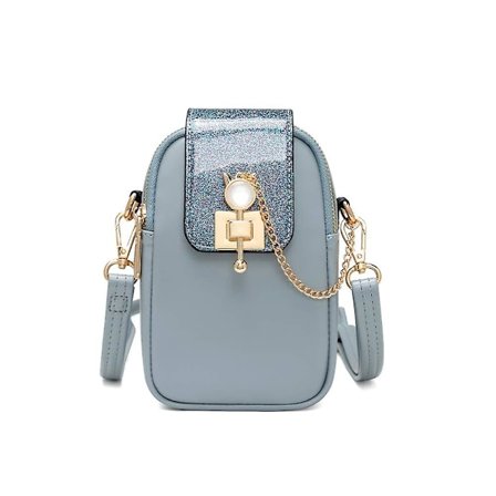 Cellefon Taske Dame Crossbody Vertikal Mini Taske Dame Skuldertaske Studenter Lynlås Lille Taske