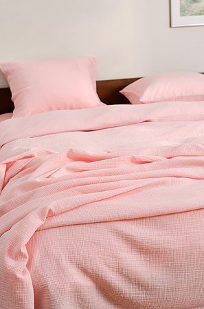 Jotex - Tagesdecke Aus Musselin Hellrosa - AMILIA - Kaufe Tagesdecken bei Jotex