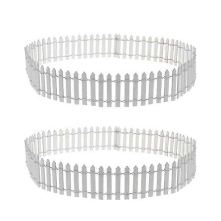 2 kpl Terrarium Deko Mini Aita Miniatyyri Aita Mikro Maisema Deko Aita Mini Aita Lyhyt Aita Aita Valkoinen 90X5cm