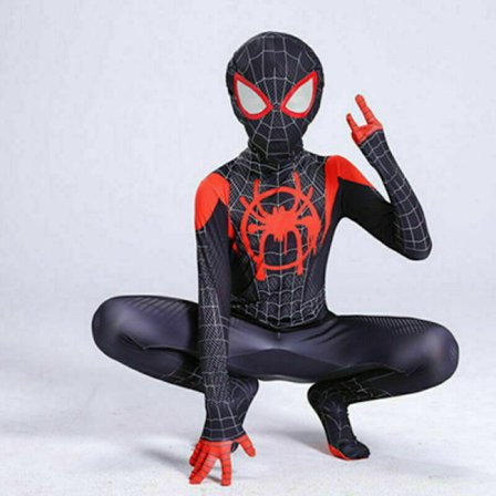 2023 - Sort Spiderman-kostume - Den bedste gave til børn - en sort V.