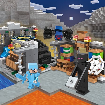 Creeper Cave Byggesæt | DIY Samlelegetøj **Slutportal End Portal