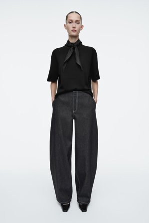 COS Women's Pantaloni Barrel In Denim in Blu