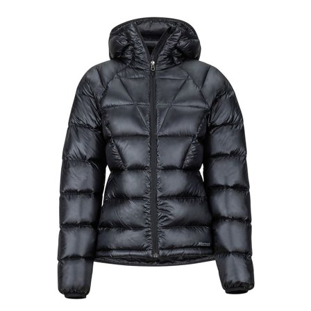 Marmot Women's Hype Down Hoody Women warmly-lined down jackets Black L
