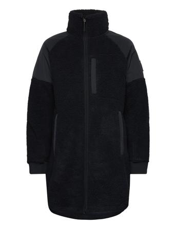 Teddy Shirt Jacket Woman Outerwear Parka Coats Svart Tenson*Betinget Tilbud