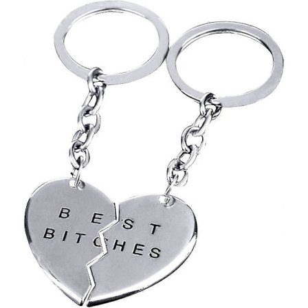 2 stk. nøglering sæt fødselsdags nøgleringe til kvinder mænd datter søn tak gaver til kollega chef