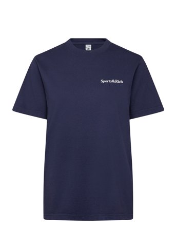 Sporty & Rich Health Is Wealth T-Shirt - Navy - XS
