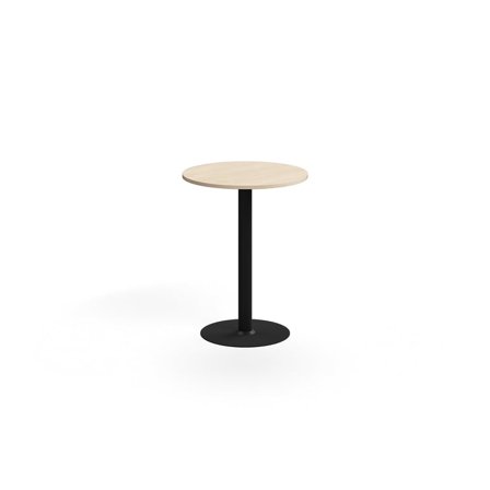 Bar table ALVA, Ø700x900 mm, high pressure laminate, black/birch