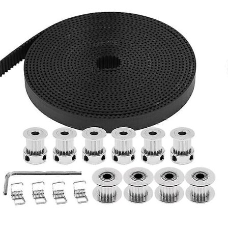 5M GT2 Tandrem 10mm Bredde 20 Tænder 5mm Hul Tandremshjul +20 Tænder Hul 5mm Spændrulle