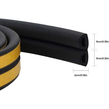 Tiivistysteippi oviin, oven tiiviste, itseliimautuva oven tiiviste, D-pro