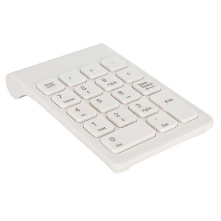 Mini Tangentbord Trådlöst Numeriskt Tangentbord 2.4G USB Ergonomiskt Lätt PC Datortillbehör Vit_tfrf