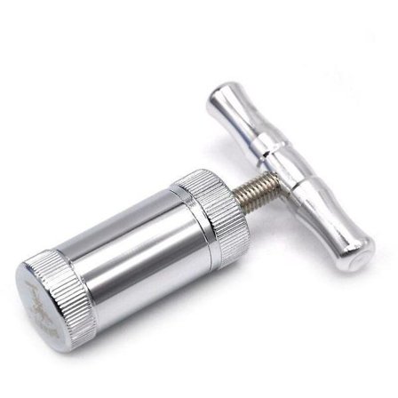Aluminium metal pollen kompressor - Diameter 24-26 mm - T-håndsdesign - Metal urtehakker
