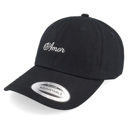 Iconic - Svart unconstructed Keps - Amor Dad Cap @ Hatstore