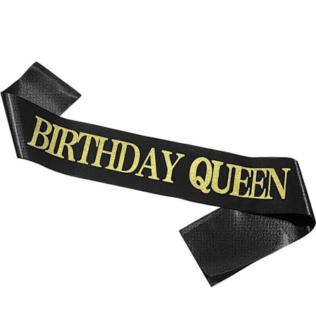 Bånd, Birthday Queen - Sort