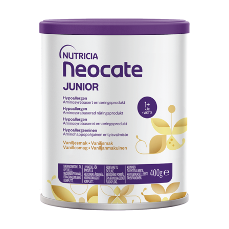 Neocate Junior, ernæringspulver til barn 1-10 år, Vanilje, 400 g