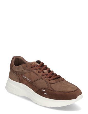 Jet Runner Nubuck Brown Matalavartiset Sneakerit Tennarit Brown Filling Pieces
