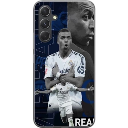 Yhteensopiva Puhelinkuori Samsung Galaxy A55 Kylian Mbappé Real Madrid Ranska nopea ikoni ja uhkaava hyökkääjä, joka hallitsee liigaa nopeudella, pall