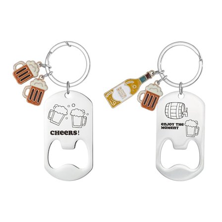 Pullonavaimenperä kaiverruksella, 2 kpl ruostumattomasta teräksestä valmistettuja pullonavaajia, henkilökohtainen pullonavaaja, henkilökohtainen 