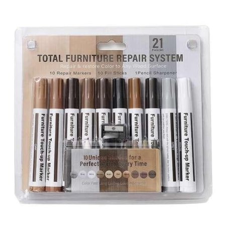 Møbelreparasjonssett - 21 stk