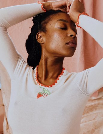 Helmstedt Andrea Longsleeve T-Shirt - Cream - L