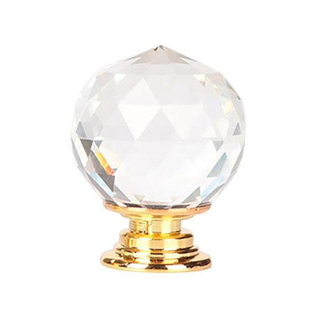 20/30/40mm Krystallglass Kjøkkenskap Skuff Knotter Garderobeskap Håndtak