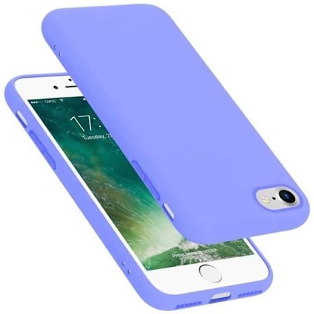 Skyddsfodral för Apple iPhone 7 / 7S / 8 / SE 2020 Hölster i LIQUID LIGHT PURPLE Etui Case Cover Skydd i silikon TPU telefon