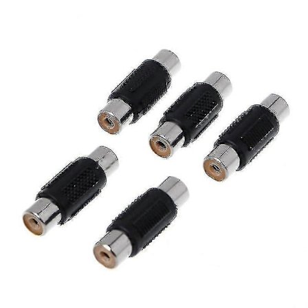 5 stk RCA Hunn til RCA Hunn Lyd Video Kabel Jack Plugg Adapter Kontakt