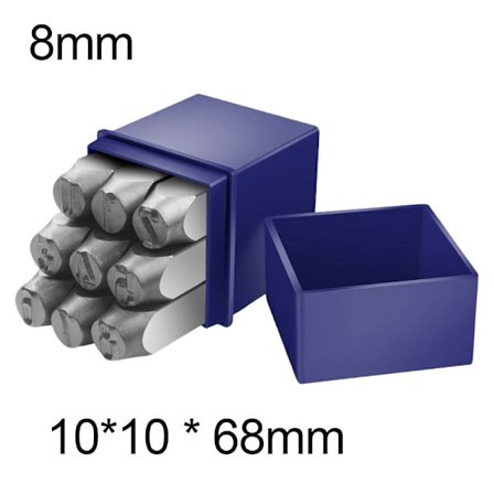 Nummer Stempel Læder Tryk 8MM