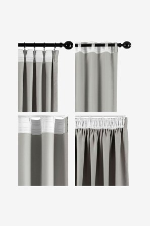 Hasta - Mörkläggande gardin Dokie XL - Grå - Mörkläggningsgardiner - 270 - Från Homeroom