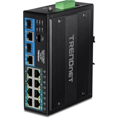 TRENDnet 10-PORT INDUSTRIAL GIGABIT POE++ DIN-RAIL SWITCH CPNT