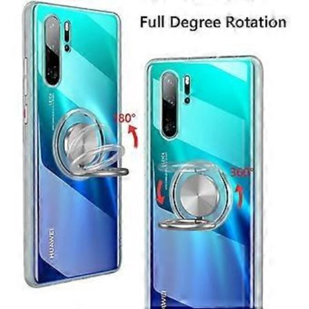 Silikon Gjennomsiktig Deksel Med Ring For Huawei P30 Pro