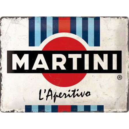 Metallskylt 30Ã—40 cm Martini L'Aperitivo